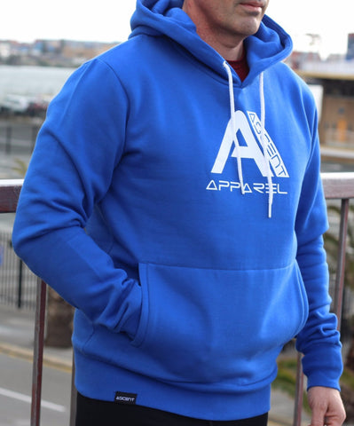 Unisex Bright blue Fleece hoodie